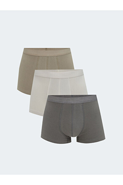 LC Waikiki Ozmarka New Season Standard Fit Cotton Flexible Men's Boxer 3-Pack