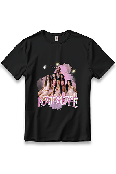 EZG Business Katseye Printed Katseye Pink T-Shirt Unisex 100% Cotton Breathab...