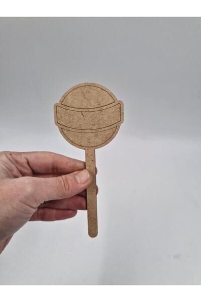 Mu Art Ahşap 10 قطع من الحلوى الخشبية المزينة بتصميم عيد رمضان C للأنشطة المد...