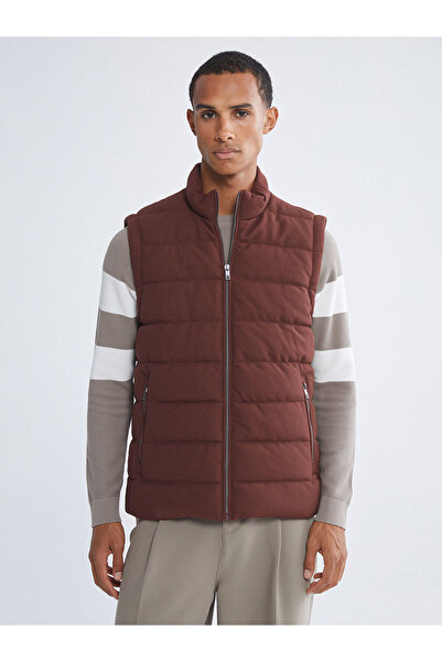 LC Waikiki Ozmarka New Season Slim Fit Stand Collar Men's Puffer Vest