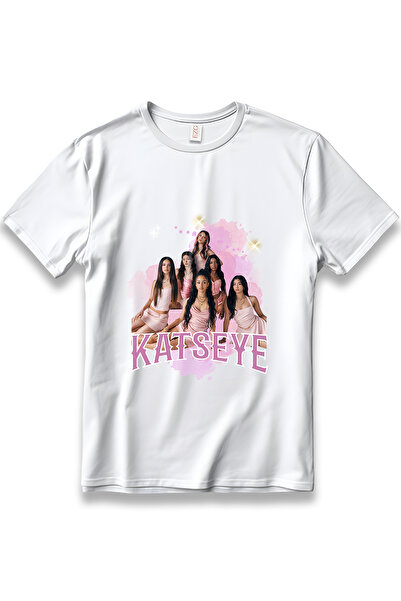 EZG Business Katseye Printed Katseye Pink T-Shirt Unisex 100% Cotton Breathab...