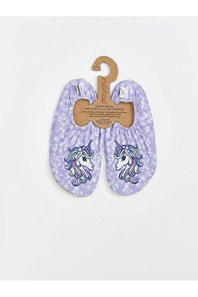 LC Waikiki Ozmarka New Season Printed Girls' Sea Shoes