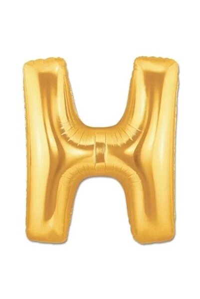 Twin Store H Letter Foil Balloon Gold Color 40 Inch