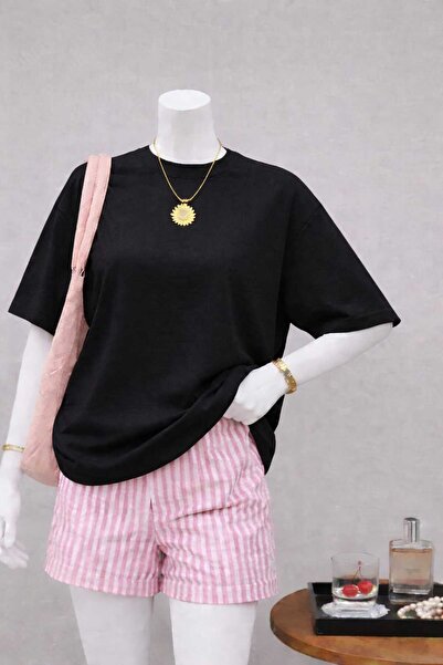 New Shine Μονόχρωμο Μαύρο Unisex T-Shirt