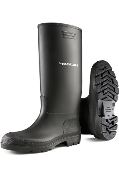 DUNLOP Pricemastor safety boots, PVC, acid resistant 380VP, black 36