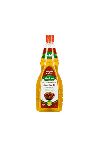 VEDİKA Wooden Cold Pressed Groundnut Oil 1 L