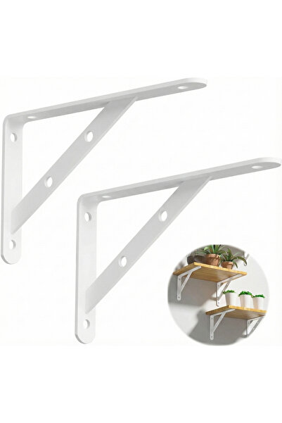 Generic 2 Pcs Heavy Duty Tabletop Support Brackets – L-Shaped Wall Mounted Sh...