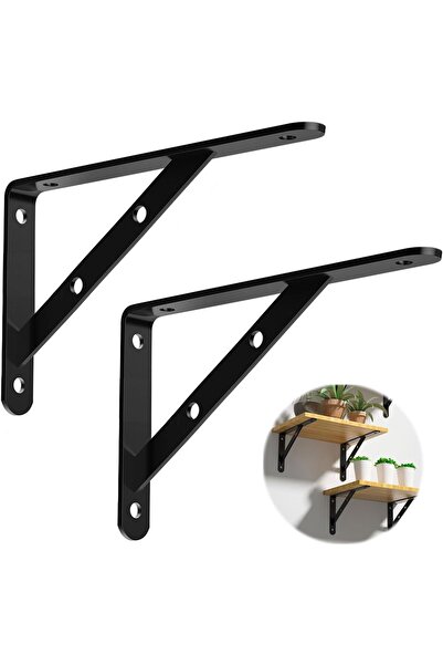 Generic 2 Pcs Heavy Duty Tabletop Support Brackets – L-Shaped Wall Mounted Sh...