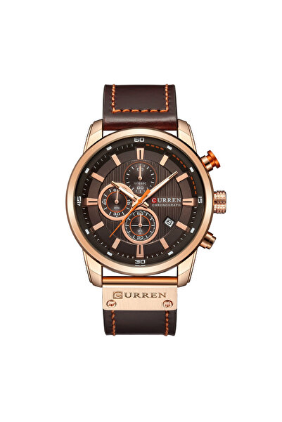 Curren ساعة كوارتز رجالية أنيقة - مينا كبير 47 مم، علبة من سبيكة معدنية، سوار...