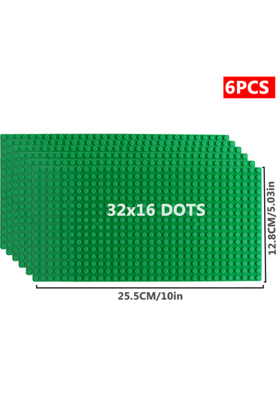 Choice14 مجموعة من 6 قطع من ألواح القاعدة الخضراء مقاس 32×16، تتضمن 6 قطع، من...