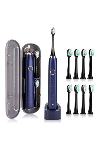 Choice1 Blue USB Rechargeable Electric Toothbrush Automatic Toothbrush for Ad...