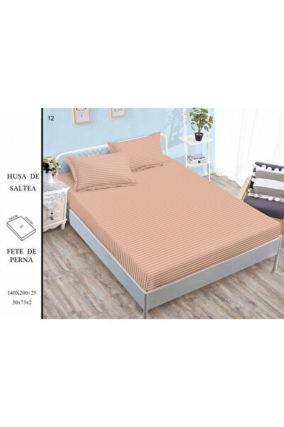 FIONNA.RO Satin Damask Duvet Cover 140x200cm - Apricot