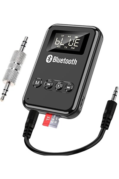 Generic جهاز إرسال واستقبال بلوتوث من MAKINGTEC مع شاشة LCD، صوت لاسلكي 4 في ...