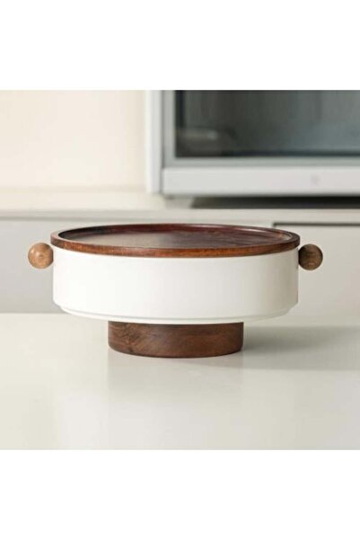 Generic Medium Size Bowl and Lid Kitchen Containers for Food Storage in White