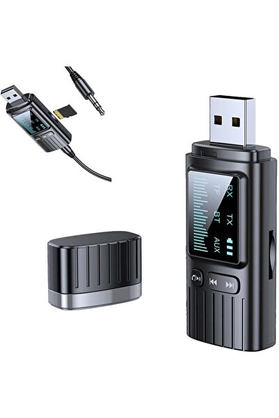 Generic جهاز إرسال واستقبال بلوتوث 5.4 ثنائي الوظائف، مزود بمحول لإجراء مكالم...