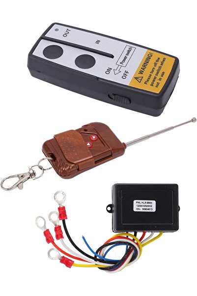 Generic Wireless Winch Remote Set, 434MHZ DC12V 24V Wireless Winch Remote Con...