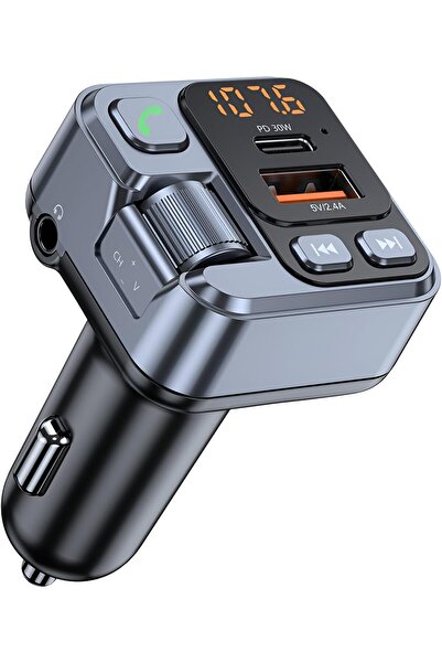 Generic جهاز إرسال FM بتقنية بلوتوث 5.1 من ULHYC للسيارة، مزود بميكروفون قوي ...