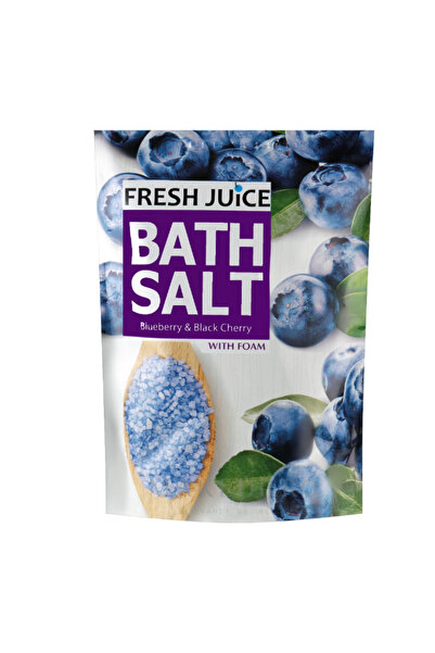 Fresh Juice Sare de baie spumantă, suc proaspăt, afine și cireșe negre, 500g