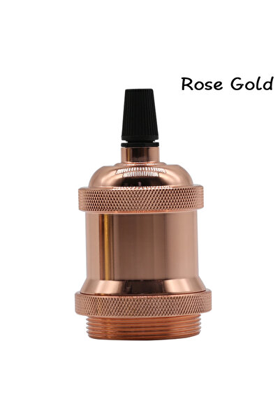 Choice5 مصباح معلق عتيق الطراز بلون الذهب الوردي، طراز إديسون، بقاعدة لولبية ...