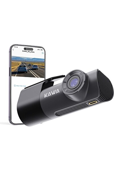 Generic كاميرا كاوا داش كام 2K، كاميرا أمامية صغيرة للسيارات، تحكم صوتي ذكي، ...