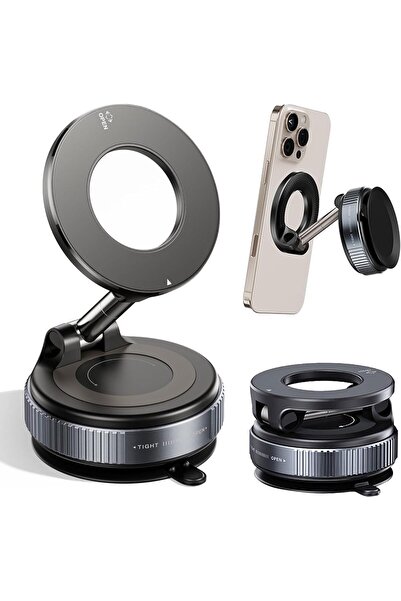 Generic Vacuum Magnetic Suction Cup Car Phone Holder with 360 Rotating Adjust...