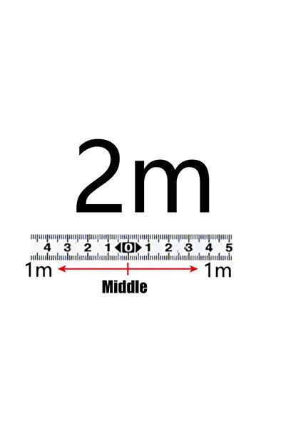 Choice5 شريط قياس مسار ميتري 2 متر - مسطرة فولاذية ذاتية اللصق مترية، مقياس م...