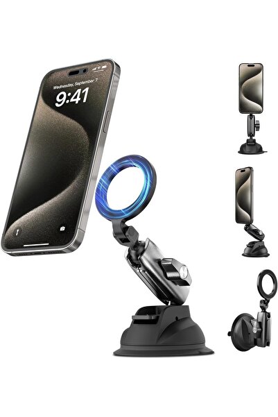 Generic X spring Magnetic Car Phone Holder, Heavy Duty Aluminum Alloy Car Mou...