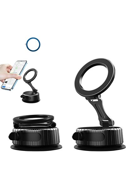Generic Vacuum Magnetic Phone Holder for Magsafe, Universal Foldable Car Suct...