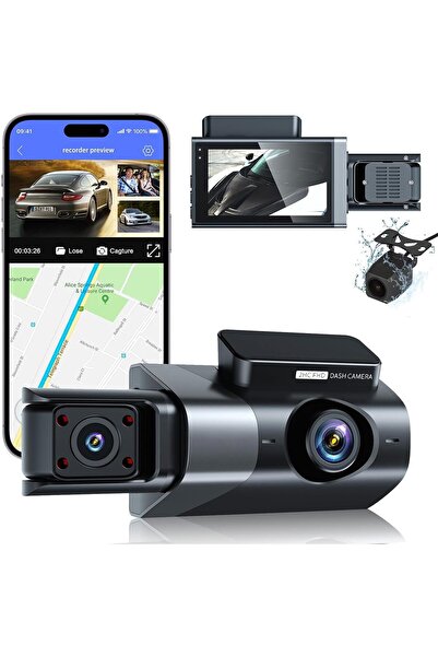 Generic Dash Cam Front Rear - LOVNOV 1080P Full HD Dash Camera for Cars, Buil...