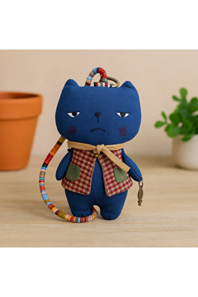Generic Handmade Blue Cat Plush Toy
