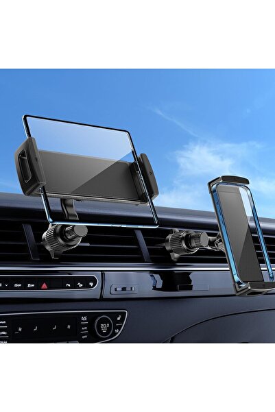 Generic حامل هاتف للسيارة بذراع طويلة، حامل تابلت عالمي لفتحة التهوية، حامل د...