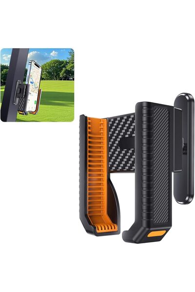 Generic حامل هاتف لعربة الجولف، قاعدة مغناطيسية N52 وحامل هاتف عالمي قابل للد...