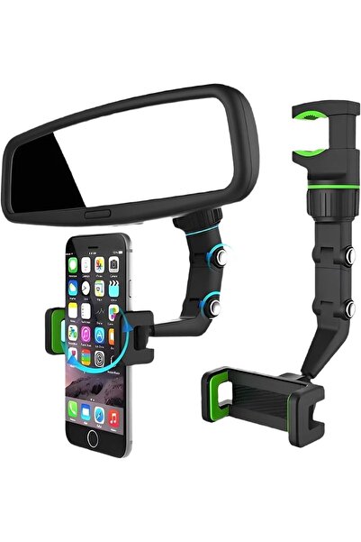 Generic MOTIM Rear View Mirror Phone Holder with 360° Rotatable & Retractable...