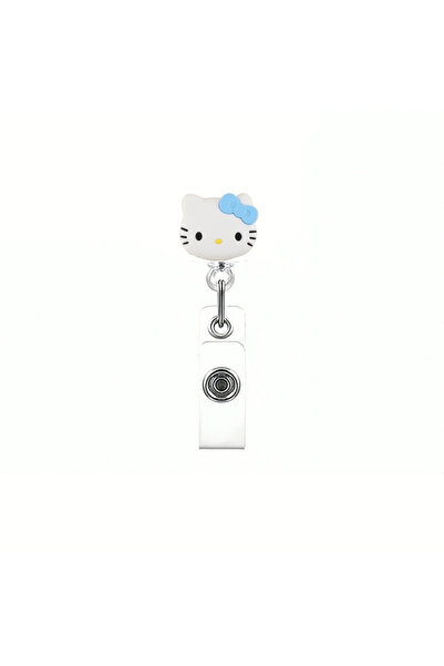 Choice4 I Kawaii Gift Sanrio Cat Retractable Badge Reel Sparkling Acrylic 360...