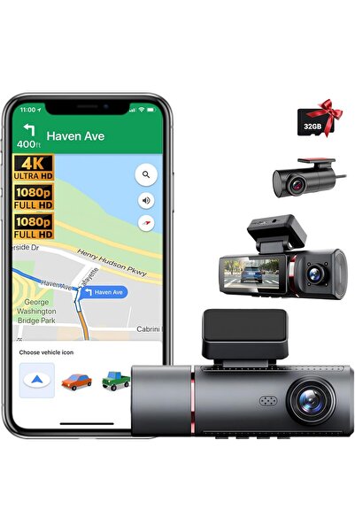 Generic كاميرا سيارة مزودة بتقنية واي فاي ونظام تحديد المواقع العالمي (GPS) و...