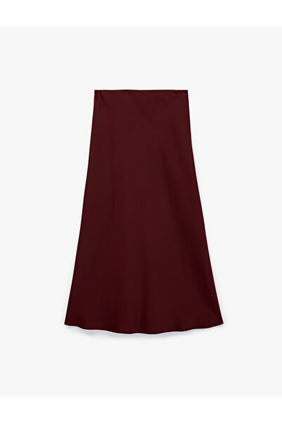 Koton Normal Waist Midi Satin Bell Skirt
