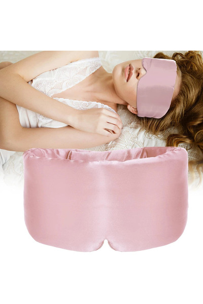 Choice3 قناع نوم من حرير التوت الوردي، رقعة للعين، قناع للعين مع ضوء خافت، قن...