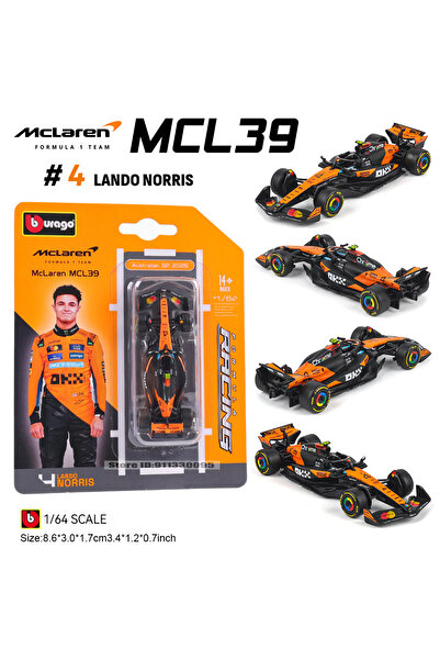 Choice1 1-64 2025 MCL39-4 بوراجو 1:64 ماكلارين F1 2025 MCL39 #4 لاندو نوريس #...