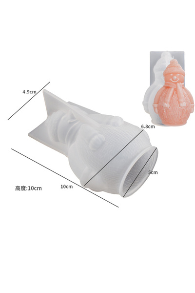 Choice5 رجل ثلج ثلاثي الأبعاد طويل، رجل ثلج، غزال، قالب شموع سيليكون، اصنعها ...