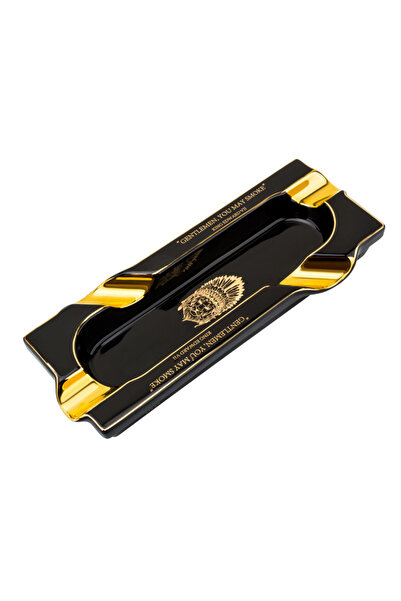 Choice1 منفضة سجائر لوبينسكي سوداء اللون، بأربعة فتحات للسجائر، مصنوعة من الس...