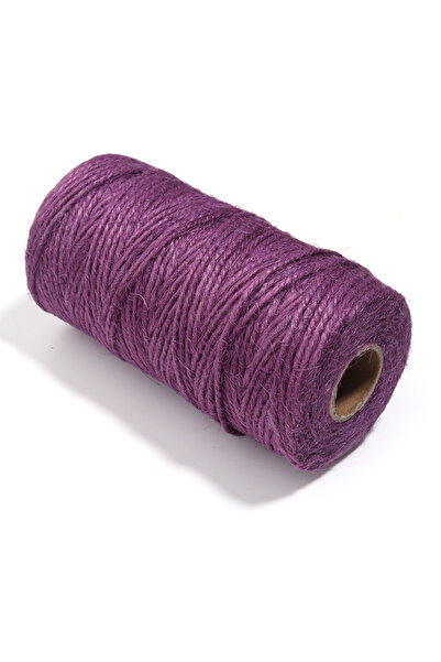 Choice15 خيوط خيش مضفرة من الجوت الأرجواني، طول 100 متر/لفة، مثالية لتزيين حف...