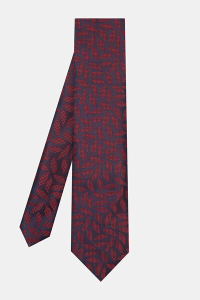 W Collection Leaf Patterned Tie