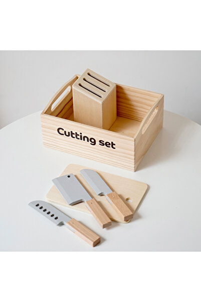 Choice4 Cuttting Set Wooden Pretend Play Kitchen Toys Cutting Food Accessorie...