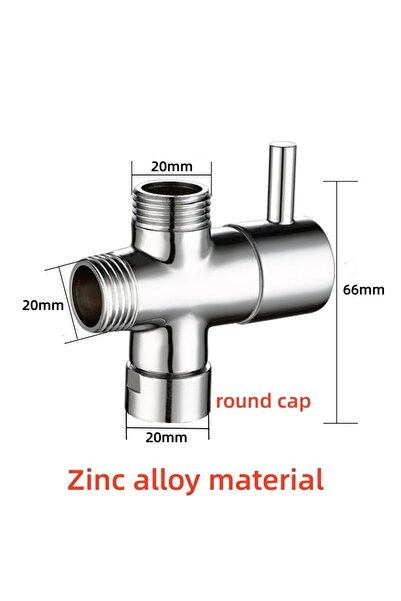 choice2 صمام تحويل ثلاثي الاتجاهات بغطاء دائري من سبائك الزنك مقاس G1/2 بوصة،...