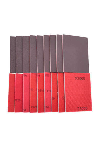 Choice9 مجموعة إسفنج صنفرة مكونة من 20 قطعة، حبيبات 120، مقاس 75 × 100 مم، تت...