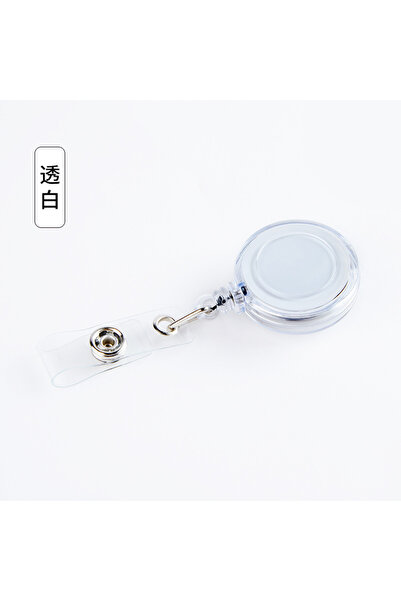 choice2 10 قطع من مشابك حامل بطاقة الهوية القابلة للسحب باللون الأبيض، مناسبة...