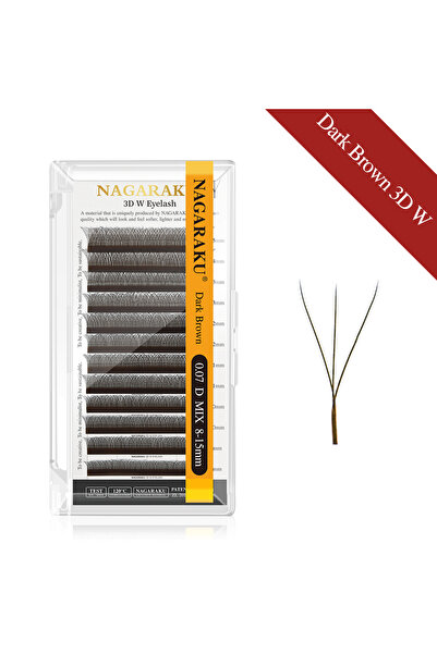 Choice60 10 مم 0.07 مم D بني داكن ثلاثي الأبعاد W NAGARAKU بني بني داكن ثلاثي...