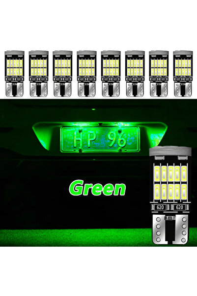 Choice20 ١٠ مصابيح LED خضراء T10 W5W (١٠-٤٠ مصباحًا) تعمل بنظام CANBUS بدون أ...
