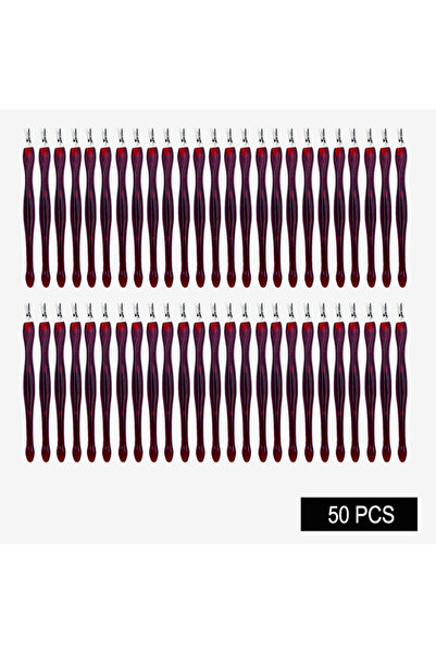Choice3 50 قطعة - أحمر، 5/10/20/50 قطعة، مزيل الجلد الميت، شوكة تزيين الأظافر...