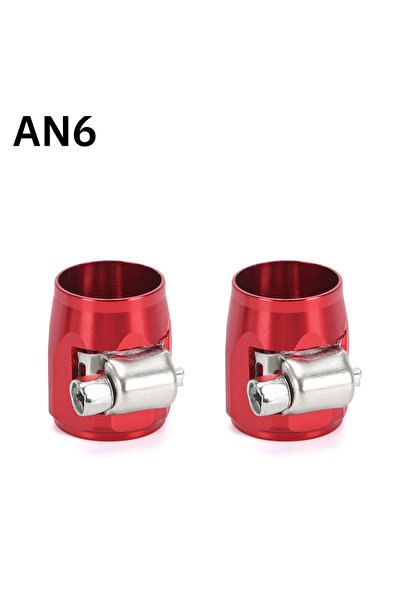 Choice12 مشبك خرطوم AN6 أحمر WLR - عبوة واحدة = قطعتان، مشبك خرطوم مناسب لأنا...